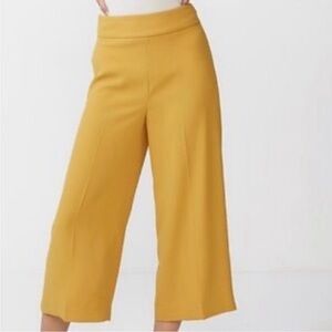 Express Cropped High Waisted  Culottes Mustard size 4R